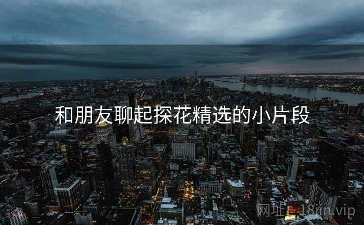 和朋友聊起探花精选的小片段